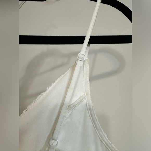 FOREVER 21 Lace Overlay White Midi Dress EUC - Picture 11 of 13